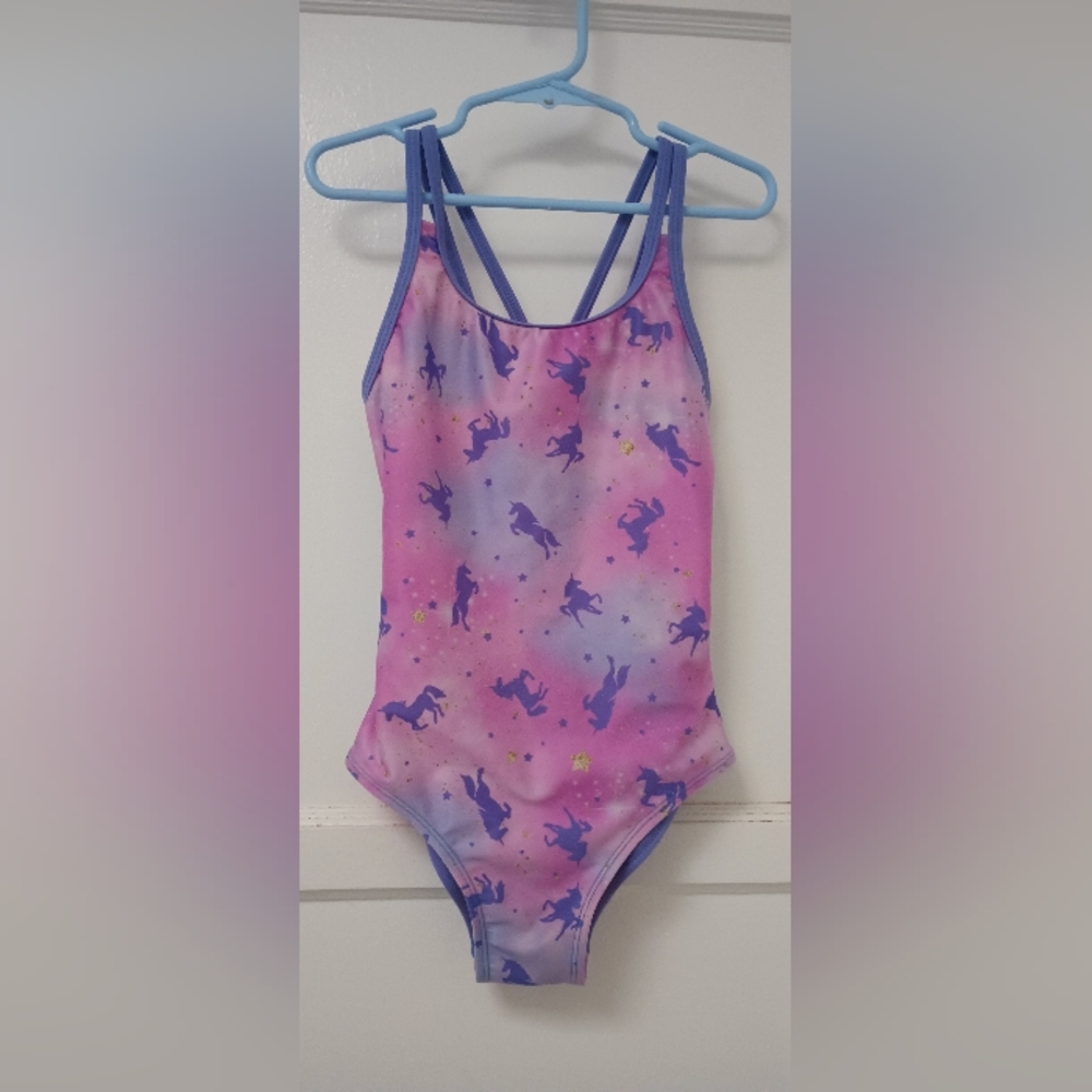 Cat&Jack unicorn swimsuit 6/6x